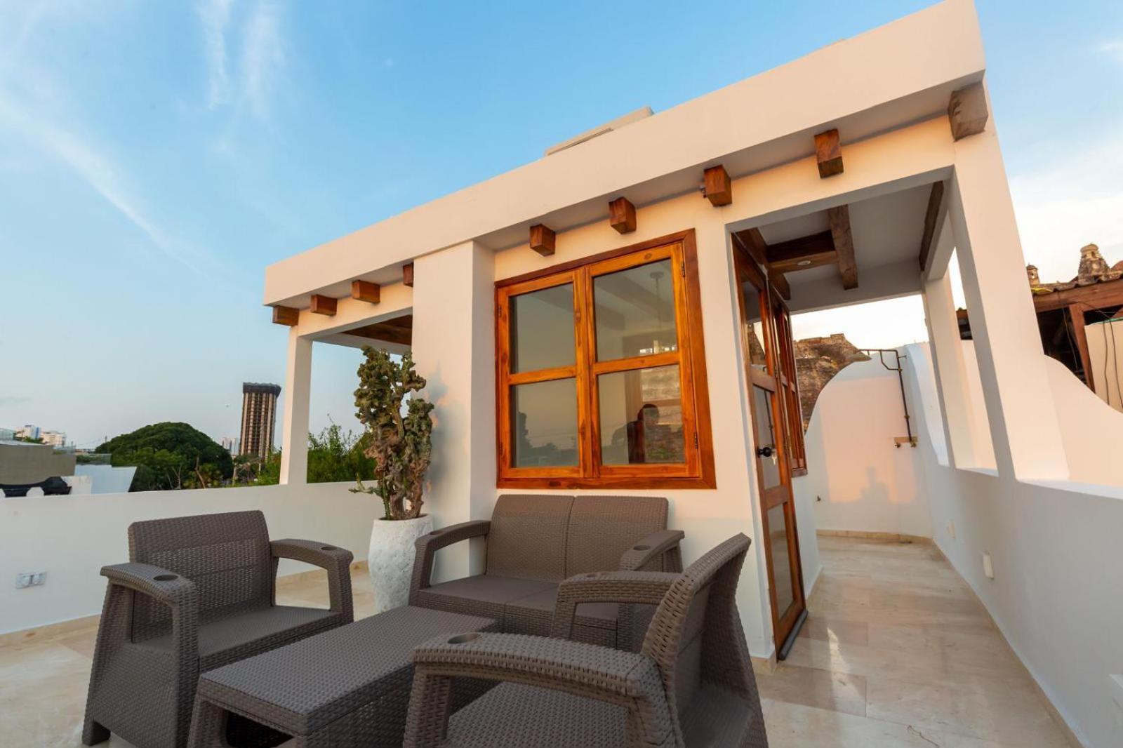 Сasa de vacaciones Casa Bali Castillo View Private Pool&rooftop, Near Historic Center Cartagena